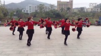 四海姐妹缘广场舞红红的中国