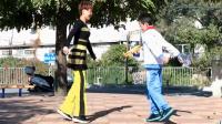 广场舞真实的色彩简单10步双人舞对跳鬼步舞