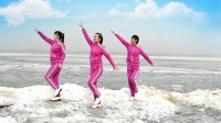 三位美女在冰上跳的广场舞《中国红》看了还想看