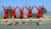 5位美女集体跳广场舞《红红大中国》少女范十足