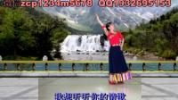 春和广场舞背面演示藏族舞蹈格桑梅朵