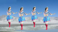 气质美女广场舞《雪山阿佳》藏族风格舞蹈，舞姿新颖又好学！