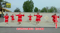 舞在红旗下舞在党的富民政策下—河南农村民间舞林大会太平湖河西街村广场舞《红姑娘》