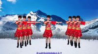 简易藏族广场舞《雪山阿佳》大气豪迈，舞的太好看了！-