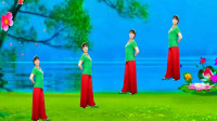 四季如春广场舞《一朵云在蓝天飘过》7月初级健身舞