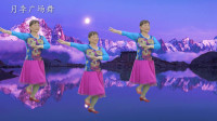 月季广场舞《我的家乡叫天堂》，民族特色真好看，节奏动感易学！