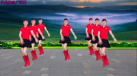 红色经典广场舞《小小竹排江中游》纯音乐版 16步水兵舞附教学