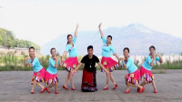 凤凰六哥广场舞《神奇的九寨》集体藏族舞教学