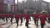 江苏省广场舞公益推广丹阳行展示节目，没有共产党就没有新中国，木兰协会