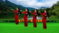 小慧广场舞《高山上流云》纯音乐版优美32步，可受欢迎