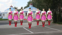 32步广场舞《牧羊姑娘》在那蒙古包旁，有那亲爱的牧羊姑娘