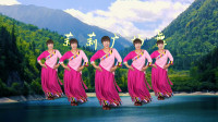 莉莉广场舞《卓玛泉》原创藏族风格舞，很有特色，收藏学习吧