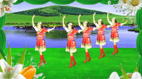 精美广场舞《绿色草原海》歌曲豪迈大气 优美时尚大气的民族舞