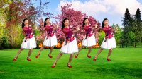 小慧广场舞《你像三月桃花开》带你走进风景如画的三月的桃花林