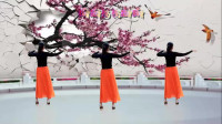 阳光美梅广场舞【爱的收获】原创优美三步舞-背面演示-编舞：美梅
