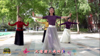 紫竹院广场舞《你像三月桃花开》，见过这么美的舞吗？