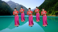 莉莉广场舞《我的九寨》原创藏族舞蹈，第一次看到这么美的舞蹈