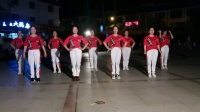 江西会昌麻州月季花广场舞火爆全网的《对面的小姐姐》简单32步团队版。