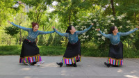 紫竹院广场舞《我的九寨》舞步优美好看，歌好听，魅力朵朵舞蹈队