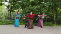 紫竹院魅力朵朵广场舞《鸿雁》歌好听，舞步优美好看