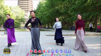 紫竹院广场舞《落花的窗台》，玲珑塔前快乐的舞蹈人！