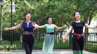 紫竹院广场舞《心之寻》，王鹤、小表姐、欣儿，今天你们格外美！