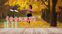 老歌新跳广场舞《青青河边草》简单32步，非常好看，一学就会！
