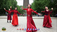 紫竹院广场舞，六个美女跳《我的九寨》