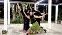 紫竹院广场舞《千古一醉》，杜老师三人跳得美，一招一式都是范儿