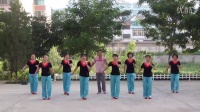 景泰县公园女子长青健身队-广场舞旋转恰恰30步