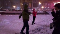 鬼步曳步舞--2115.12.3在吉林市东广场雪景中