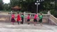 在琴广场舞，二妹，建萍，在琴，阿春，淑贤，淑玲，《妹妹的山丹花》双人对跳。