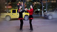 最默契搭档两姐妹不怕冷在马路边跳广场舞 双人对跳