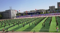 太原市第11届运动会及第6届全民健身节开幕式木兰扇、广场舞等表演（2017.4.27）