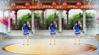 彩红新悦广场舞：原创花球舞《春暖花开》正背面分解