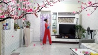 巨鹿霓桑依依原创广场舞《桃花朵朵开》，北京紫梦学跳。