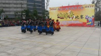 凉山州各地区彝族达体舞在西昌市民族广场参加比赛