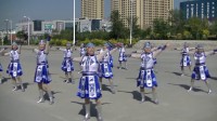 法库县阳光艺术团广场舞表演站在草原望北京2