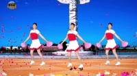 舞动开心广场舞《美丽中国唱起来》正反面花球舞