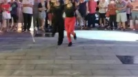 天津小妹老师和爱徒安然老师在铁建广场史连喜老师吉特巴舞培训基地精彩表演