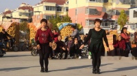 禹城伦镇杨桥社区，河口李台女士和舞友一支，还是算了吧广场舞，快乐春天录制
