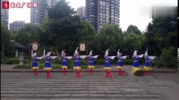 德阳如意广场舞《吉祥的地方》9人队形版藏族舞