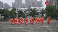 重庆红红广场舞《心上的罗加》原创24人变队形藏族舞