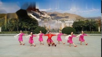 阿刚原创广场舞《向往拉萨》团队版藏族舞，歌好听舞好看