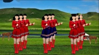 燕子民族风广场舞《天下最美的草原》流行歌曲时尚混搭水兵舞