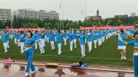 榆树市水兵舞团参加健身日活动，千人齐跳广场舞《我和我的祖国》