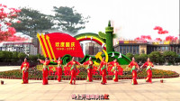 国庆9位好姐妹集体献舞《映山红》江西高安康之馨舞蹈