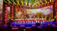 蓝田县夕阳红舞蹈队在北京星光大道影院表演“西部放歌”