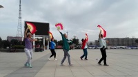 2018蔚县市民广场舞和平健身队晨练～秧歌扭起来