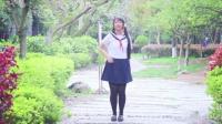 2018最新长辫子美女高中生樱花园广场舞